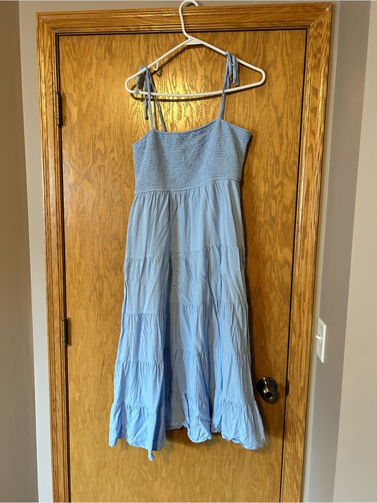 Amazon Dresses & Skirts - Amazon Light Blue Tie-Shoulder Maxi Dress
